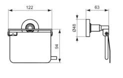 Ideal Standard IOM - Portarrollos Con Tapa, Cromo A9127AA -Ideal Standard Ventas 01c7b419285ea28830eef7e9