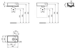 Ideal Standard Strada II - Lavamanos 450x270 Mm, Orificio Para Grifería A La Derecha, Blanco T299401 -Ideal Standard Ventas 0219639a06aeff9c55607392