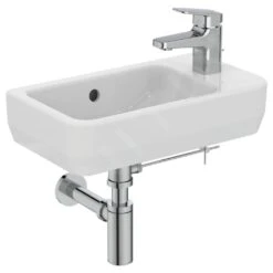 Ideal Standard I.Life S - Lavamanos 450x250 Mm, Con Rebosadero, Orificio Para Grifo A La Derecha, Blanco T458601 -Ideal Standard Ventas 02a5c446f762608a25858d44