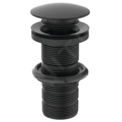 Ideal Standard Accesorios - Juego De Desagüe Click-Clack Para Lavabos Sin Rebosadero, Negro E1483XG