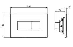 Ideal Standard Solea - Pulsador De Descarga Solea P2, Cromo R0110AA -Ideal Standard Ventas 0c1e073ec3119e86ecaac700 1