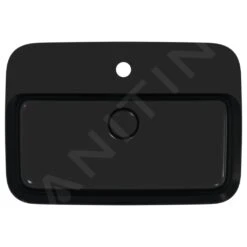 Ideal Standard Ipalyss - Lavabo Sobre Encimera, 550x380 Mm, Con Rebosadero, Con Orificio Para Grifo, Negro Mate E2077V3 -Ideal Standard Ventas 0c81c6fad59f779bd76a1243