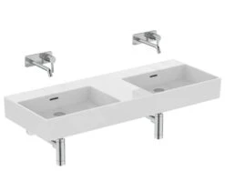 Ideal Standard Extra - Lavabo Doble 1200x450 Mm, Con Rebosadero, Sin Orificio Para Grifo, Blanco T391101 -Ideal Standard Ventas 0c9c6faedc47ce06eefa4847