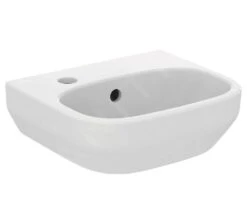 Ideal Standard I.Life A - Lavamanos 350x300 Mm, Con Rebosadero, Orificio Para Grifo A La Izquierda, Blanco T470901