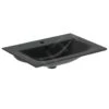 Ideal Standard Connect Air - Lavabo De Mueble 640x460x165 Mm, Con Rebosadero, Orificio Para Grifo, Negro E0289V3