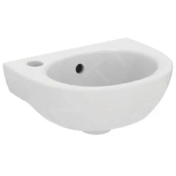 Ideal Standard Eurovit - Lavamanos 350x260 Mm, Con Rebosadero, Orificio Para Grifo A La Izquierda, Blanco W330001