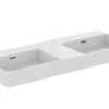 Ideal Standard Extra - Lavabo Doble Sobre Encimera 1200x450 Mm, Con Rebosadero, Sin Orificio Para Grifo, Blanco T391501 -Ideal Standard Ventas 1c74a72754952e0515b06ff3
