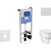 Ideal Standard ProSys - Conjunto De Módulo De Instalación Empotrado, Inodoro Y Asiento Bau Ceramic, Pulsador Oleas M1, Rimless, SoftClose, Blanco ProSys120M SP64 -Ideal Standard Ventas 23b99e46f536653d5a4d736a 1