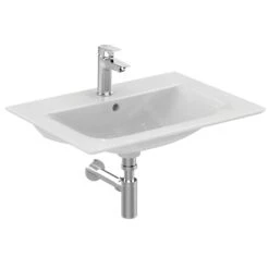 Ideal Standard Connect Air - Lavabo De Mueble, 640x460x165 Mm, Con Rebosadero, Orificio Para Grifo, Con Ideal Plus, Blanco E0289MA -Ideal Standard Ventas 263bd2389902e624b9fa3169