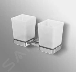 Ideal Standard IOM Square - Vasos Para Cepillos De Dientes Con Soporte, Cristal Opaco/cromo E2205AA -Ideal Standard Ventas 27f485dfeabc563194eebbe1