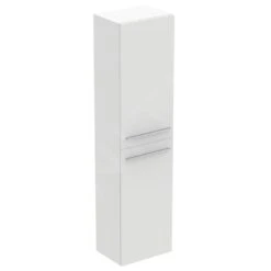 Ideal Standard I.Life A - Armario Alto Para Baño 400x300x1600 Mm, 2 Puertas Izquierda/derecha, Blanco Matee T5260DU
