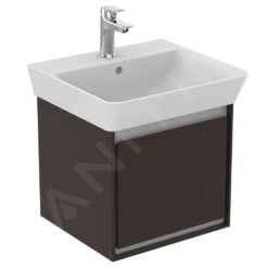 Ideal Standard Connect Air - Lavabo Cube 500x450x160 Mm, Con Rebosadero, Con 1 Orificio Para Grifería, Blanco E030101 -Ideal Standard Ventas 2da75f519f1a8526f8bb2bd9