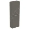 Ideal Standard I.Life S - Armario Alto Para Baño 400x210x1200 Mm, 1 Puerta Izquierda/derecha, Cuarzo Gris Mate T5289NG