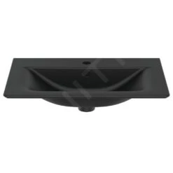 Ideal Standard Connect Air - Lavabo De Mueble 640x460x165 Mm, Con Rebosadero, Orificio Para Grifo, Negro E0289V3 -Ideal Standard Ventas 37142ce368e4f80f17fbc08e