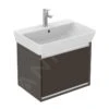 Ideal Standard Connect Air - Mueble Bajo Lavabo Cube 550 Mm, 480x409x400 Mm, Marrón Mate/blanco Mate E0844VY