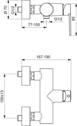 Ideal Standard Gio - Grifo De Ducha, Cromo B0623AA -Ideal Standard Ventas 412b163af8f9935109409572