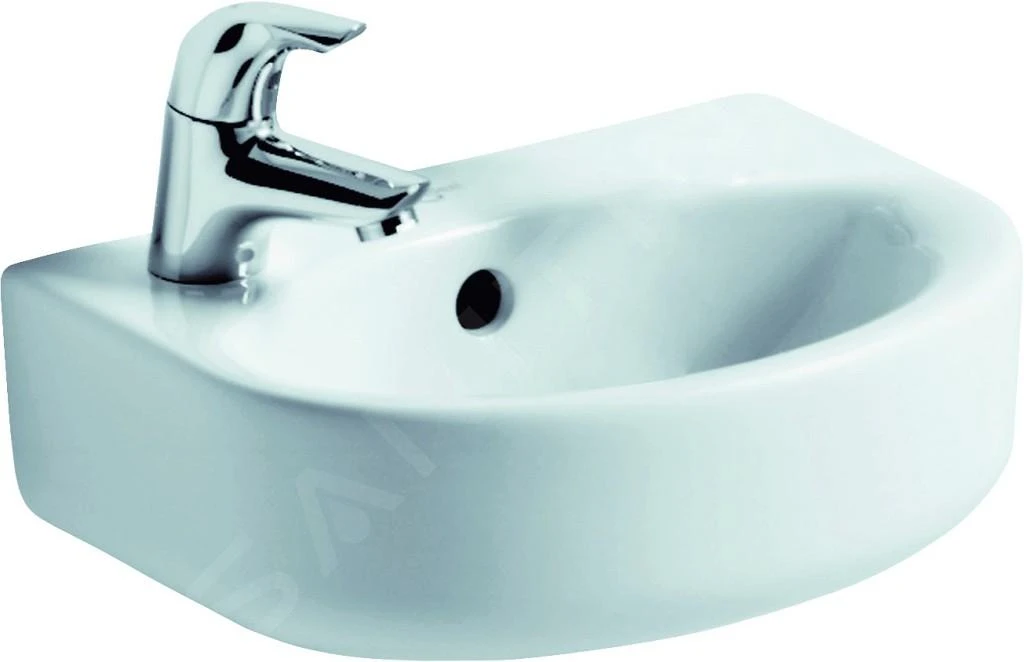 Ideal Standard Connect - Lavamanos 350x155x260 Mm, Orificio Para Grifo, Con Rebosadero, Blanco E791201 3 Ideal Standard Connect - Lavamanos 350x155x260 Mm, Orificio Para Grifo, Con Rebosadero, Blanco E791201