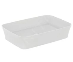 Ideal Standard Ipalyss - Lavabo Sobre Encimera, 550x380 Mm, Sin Rebosadero, Blanco Mate E2076V1