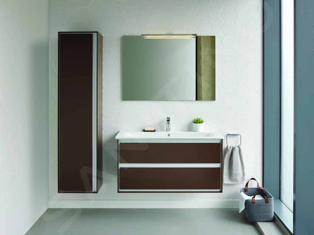 Ideal Standard Connect Air - 58519Armario Alto 400x300x1600 Mm, Marrón Mate/blanco Mate E0832VY 7 Ideal Standard Connect Air - 58519Armario Alto 400x300x1600 Mm, Marrón Mate/blanco Mate E0832VY - Imagen 5