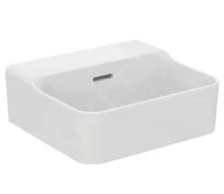 Ideal Standard Conca Ceram - Lavamanos Sobre Encimera 400x350 Mm, Con Rebosadero, Sin Orificio Para Grifo, Blanco T387701