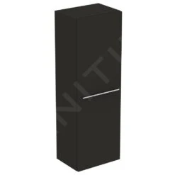 Ideal Standard I.Life A - Armario Alto Para Baño 400x300x1200 Mm, 1 Puerta Izquierda/derecha, Gris De Carbon Mate T5261NV