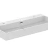 Ideal Standard Extra - Lavabo Doble 1000x450 Mm, Con Rebosadero, Orificios Para Grifo, Blanco T390201 -Ideal Standard Ventas 49756ab7cc6fca4e7c6bc0d2