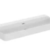 Ideal Standard Conca Ceram - Lavabo Doble 1200x450 Mm, Con Rebosadero, Sin Orificio Para Grifo, Blanco T380501