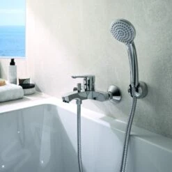 Ideal Standard Alpha - Grifo De Bañera De Pared Con Accesorios, Cromo BC676AA -Ideal Standard Ventas 518e8f2b35437a8e9efdfc39