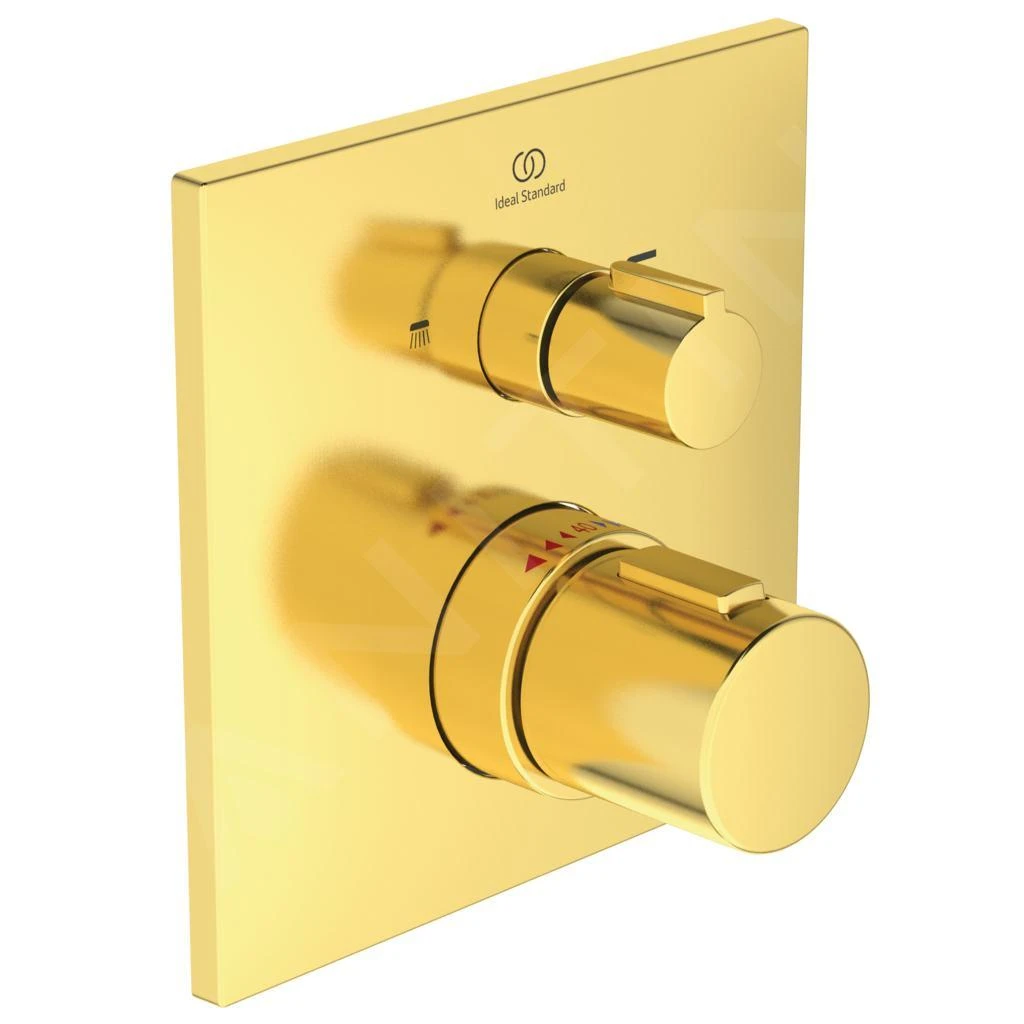 Ideal Standard CeraTherm - Grifo Termostático Empotrado De Bañera, Brushed Gold A7522A2 3 Ideal Standard CeraTherm - Grifo Termostático Empotrado De Bañera, Brushed Gold A7522A2