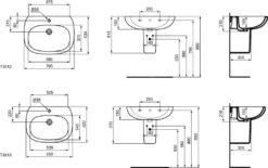 Ideal Standard Tesi - Semipedestal, 293 X 171 X 340 Mm, Blanca T351801 -Ideal Standard Ventas 5bf02dfc6791fce766ba3dbd