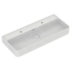 Ideal Standard Strada II - Lavabo Para Mueble 1000x430 Mm, Con Rebosadero, 2 Orificios Para El Grifo, Blanco Alpino T372401