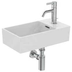 Ideal Standard Extra - Lavamanos 450x250 Mm, Con Rebosadero, Con Orificio Para Grifo A La Derecha, Blanco T373401 -Ideal Standard Ventas 63360f09611bb796badf1466
