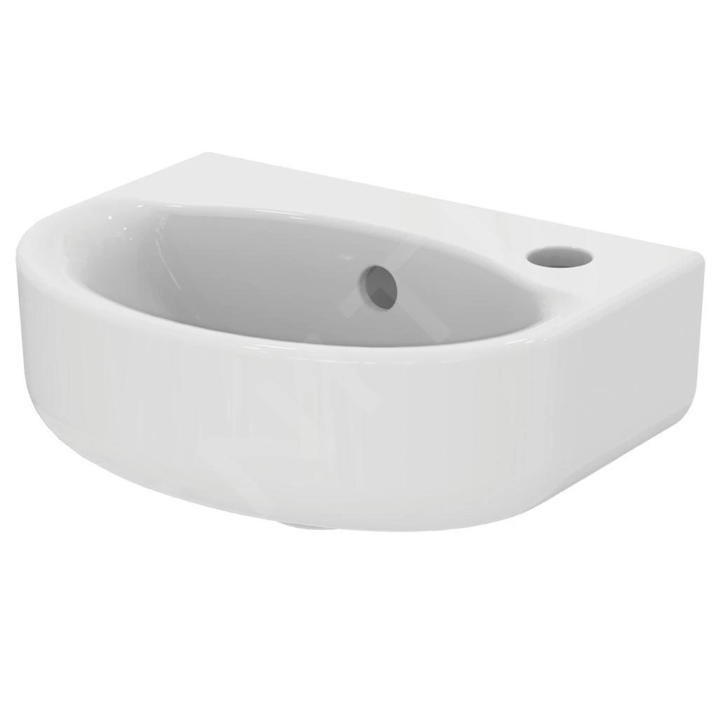 Ideal Standard Connect - Lavamanos 350x155x260 Mm, Orificio Para Grifo, Con Rebosadero, Blanco E791301 3 Ideal Standard Connect - Lavamanos 350x155x260 Mm, Orificio Para Grifo, Con Rebosadero, Blanco E791301