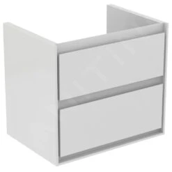 Ideal Standard Connect Air - Mueble De Lavabo 580x409x517 Mm, Blanco Brillante/blanco Mate Lacado E1605B2
