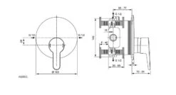 Ideal Standard Ceraplus II - Grifo De Ducha Empotrado, Cromo A6865AA -Ideal Standard Ventas 70099664c6217cf31318a53a