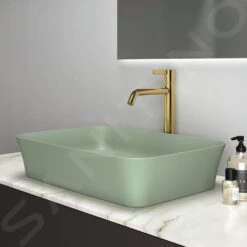 Ideal Standard Ipalyss - Lavabo Sobre Encimera, 550x380 Mm, Sin Rebosadero, Sage E2076X9 -Ideal Standard Ventas 7296730b14affc1718d53294
