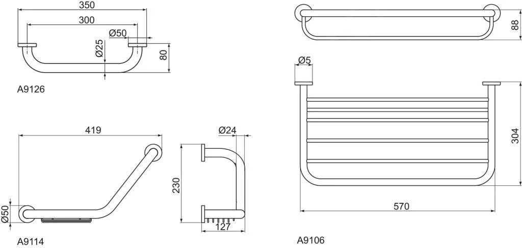 Ideal Standard IOM - Agarradero Para Bañera Con Jabonera, Cromo A9114AA 4 Ideal Standard IOM - Agarradero Para Bañera Con Jabonera, Cromo A9114AA - Imagen 2