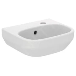 Ideal Standard I.Life A - Lavamanos 350x300 Mm, Con Rebosadero, Orificio Para Grifo A La Derecha, Blanco T471001