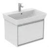 Ideal Standard Connect Air - Mueble Bajo Lavabo Cube 650 Mm, 580x409x400 Mm, Blanco Brillante/gris Claro Mate E0847KN -Ideal Standard Ventas 73826b0bf6f276507b69fbc7