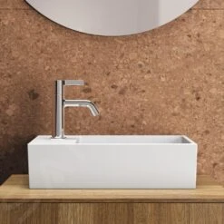 Ideal Standard Extra - Lavamanos Sobre Encimera 450x250 Mm, Con Rebosadero, Con Orificio Para Grifo A La Izquierda, Blanco T392001 -Ideal Standard Ventas 7c83f0b990f87077a6c8a899