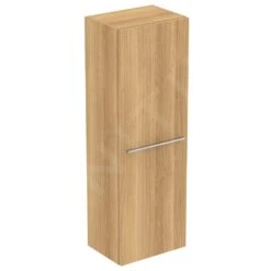 Ideal Standard I.Life A - Armario Alto Para Baño 400x300x1200 Mm, 1 Puerta Izquierda/derecha, Roble T5261NX