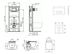 Ideal Standard ProSys - Conjunto De Módulo De Instalación Empotrado, Inodoro Y Asiento Strada II, Pulsador Oleas M1, Aquablade, SoftClose, Cromo ProSys120M SP30 13 Ideal Standard ProSys - Conjunto De Módulo De Instalación Empotrado, Inodoro Y Asiento Strada II, Pulsador Oleas M1, Aquablade, SoftClose, Cromo ProSys120M SP30 -Ideal Standard Ventas 813445cb1c6a25a135add391 1