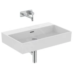 Ideal Standard Extra - Lavabo 700x450 Mm, Con Rebosadero, Sin Orificio Para Grifo, Blanco T389301 -Ideal Standard Ventas 841c4d810e44ae5158795cc4