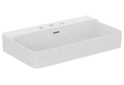 Ideal Standard Conca Ceram - Lavabo 800x450 Mm, Con Rebosadero, 3 Orificios, Blanco T379301
