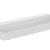 Ideal Standard Conca Ceram - Lavabo Doble 1200x450 Mm, Sin Rebosadero, Orificios Para Grifo, Blanco T380801 -Ideal Standard Ventas 8de8ac61be28ded9c8e82691
