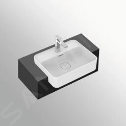 Ideal Standard Strada II - Lavabo Semiencastrado, 500x400 Mm, Con Ideal Plus, Blanco T2993MA -Ideal Standard Ventas 929ef7945dae8984e34784a3