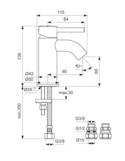 Ideal Standard CeraLine - Grifo De Lavabo, Cromo BC185AA 6 Ideal Standard CeraLine - Grifo De Lavabo, Cromo BC185AA -Ideal Standard Ventas 9483cd04f2a9e259152ff682