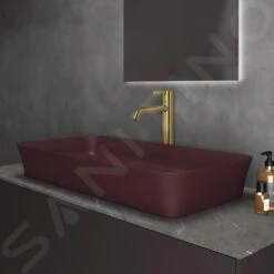 Ideal Standard Ipalyss - Lavabo Sobre Encimera, 800x400 Mm, Sin Rebosadero, Pomegranate E1391V6 -Ideal Standard Ventas 962a8deef2e86e71cb1f104c
