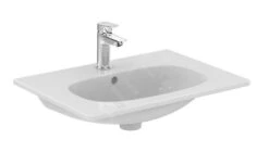 Ideal Standard Tesi - Lavabo 625x450 Mm, Con Rebosadero, 1 Orificio Para Grifería, Blanco Mate T3510V1