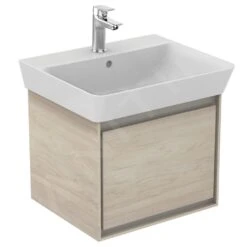 Ideal Standard Connect Air - Lavabo Cube 550x460x160 Mm, Con Rebosadero, Orificio Para Grifo, Con Ideal Plus, Blanco E0299MA -Ideal Standard Ventas 9c80923d39f5b83c24cb2f0c